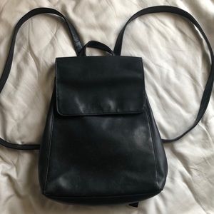 Vintage Black Leather backpack